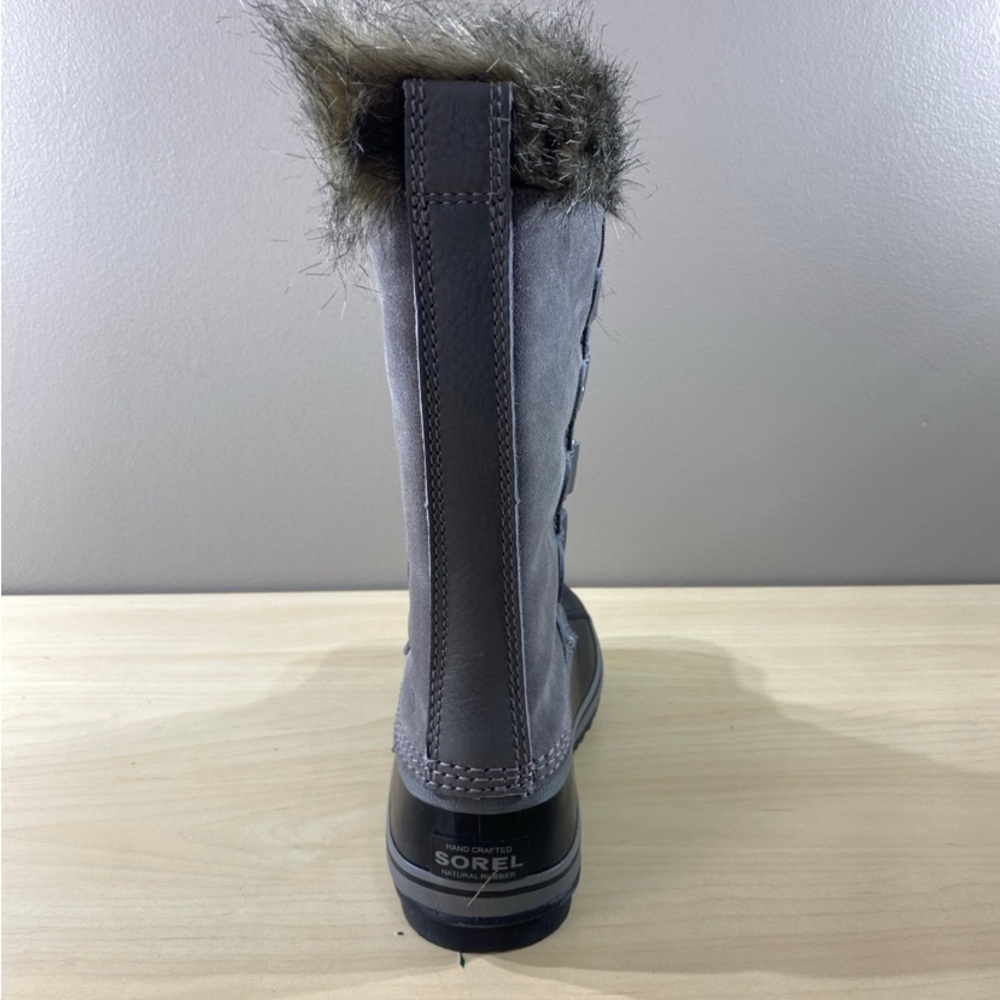 Sorel Women's Gray and Black Fur-Trimmed Calf-high Boot - Picture 2 of 7